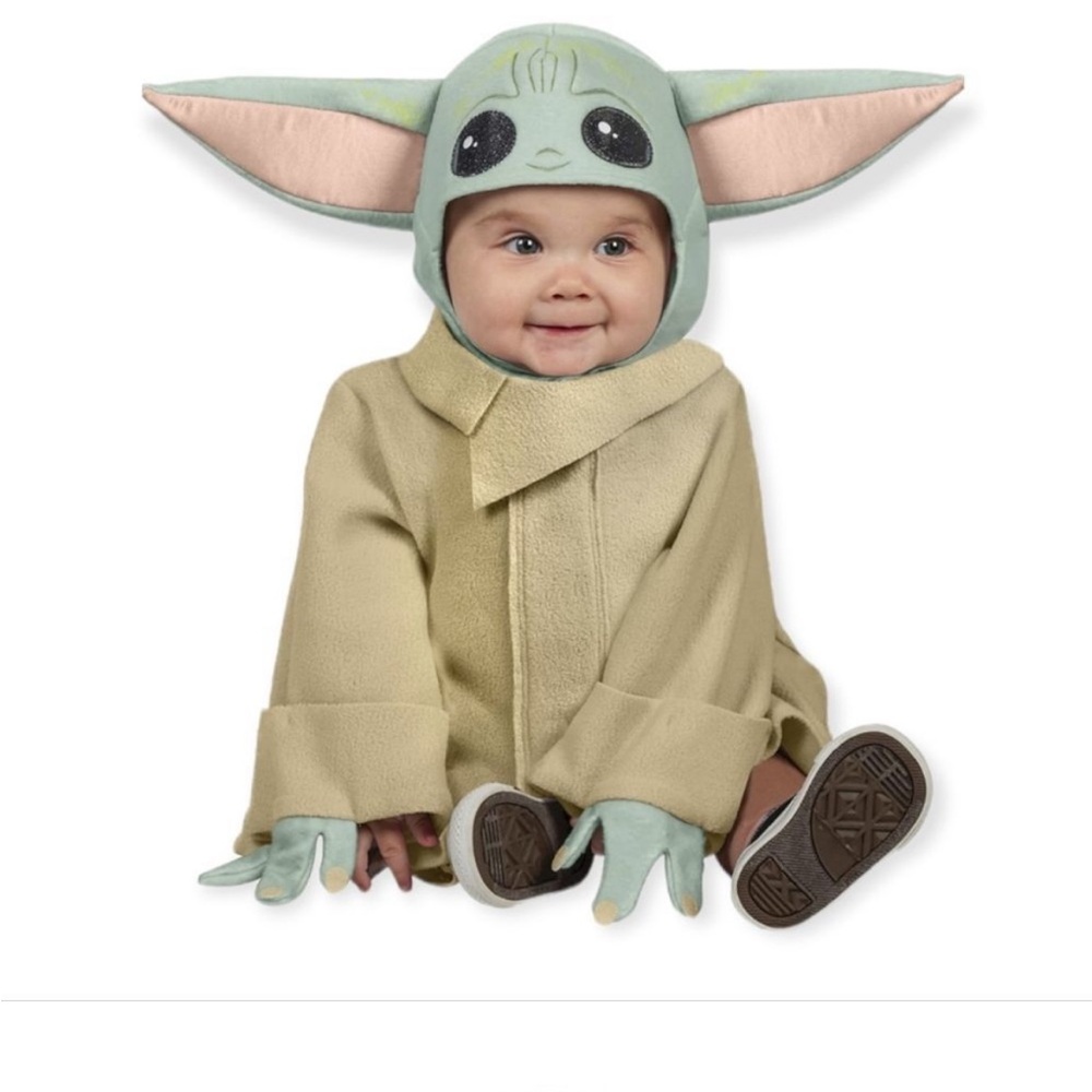 EUC Rubie's Baby Star Wars The Mandalorian The Child Costume Sz 6 - 12 months